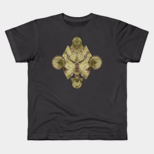 Deer in Sacred Geometry Ornament Kids T-Shirt